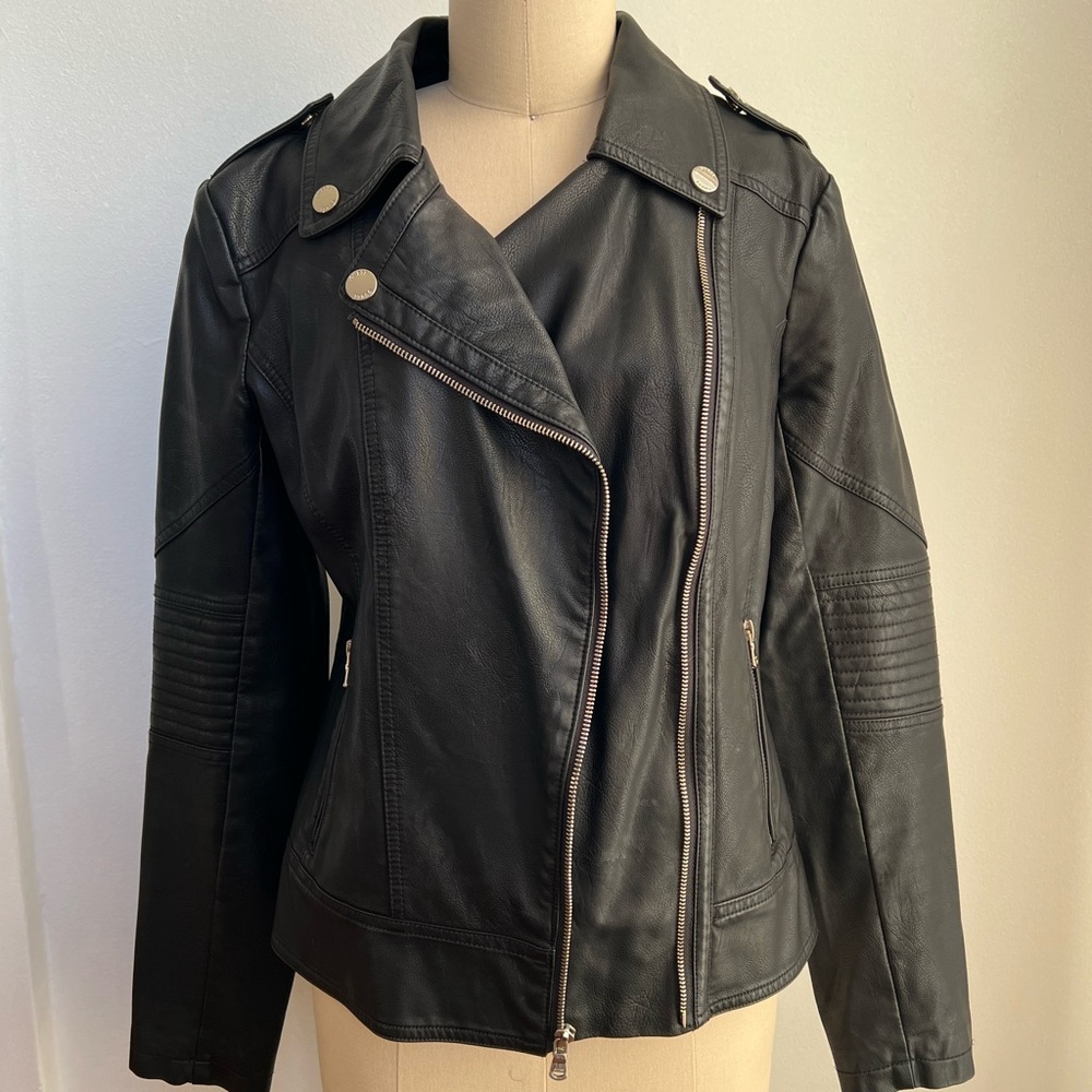 Guess Women's Black Leather Jacket